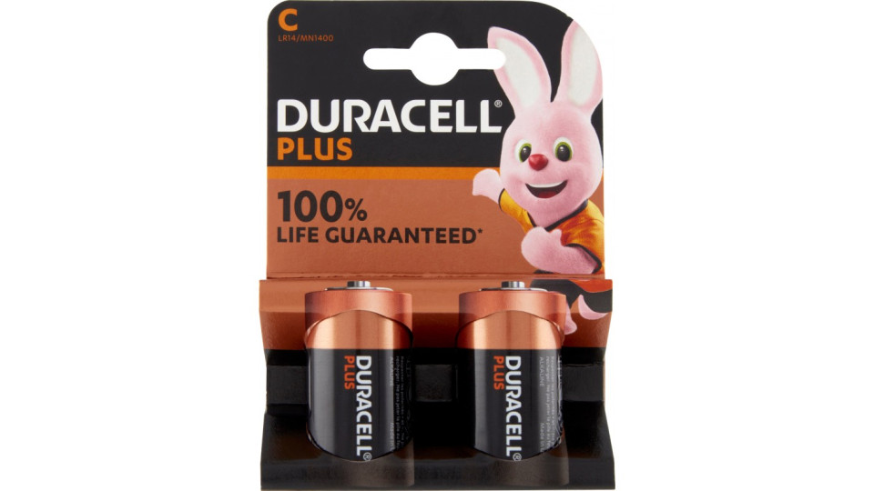 Duracell Plus C Batterie Mezza-Torcia Alcaline 1.5V LR14...