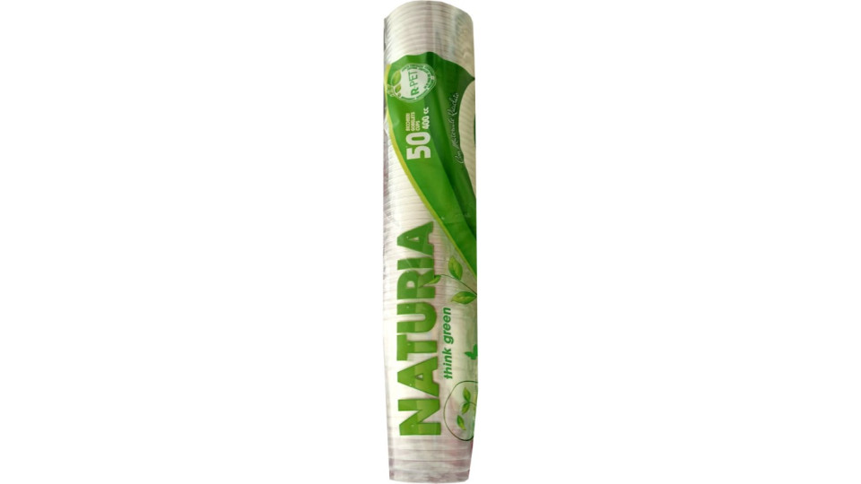 Naturia bicchieri aristea 400cc plastica bio x50pz