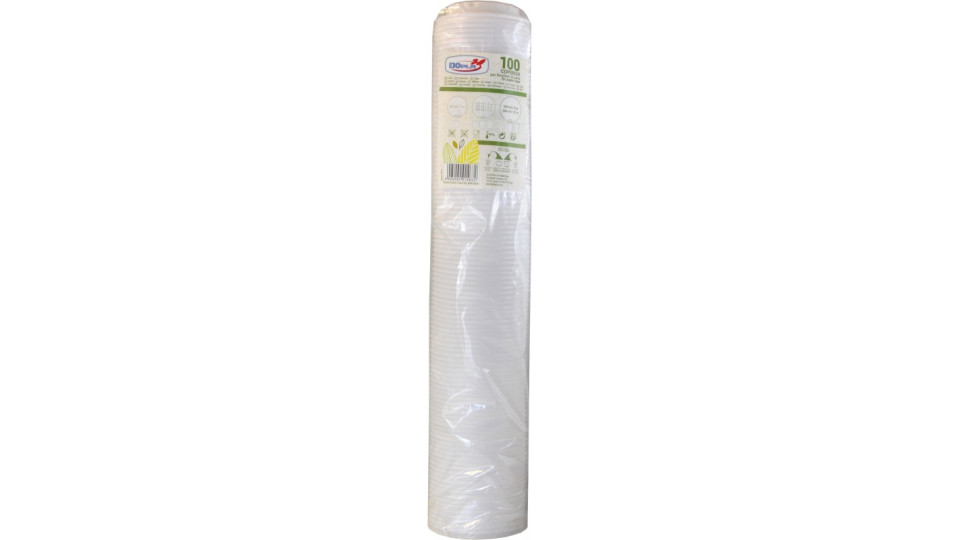 Dopla coperchi per bicchiere bio ml250 pz.100
