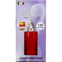 Lumino elettrico rosso con adesivo 120 gg elettrico