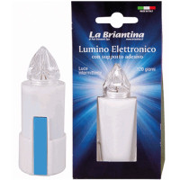 Lumino elettrico bianco con adesivo 120 gg