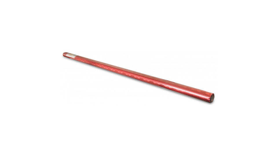 Infiore tovaglia metallizzata rossa mt.5x1.20