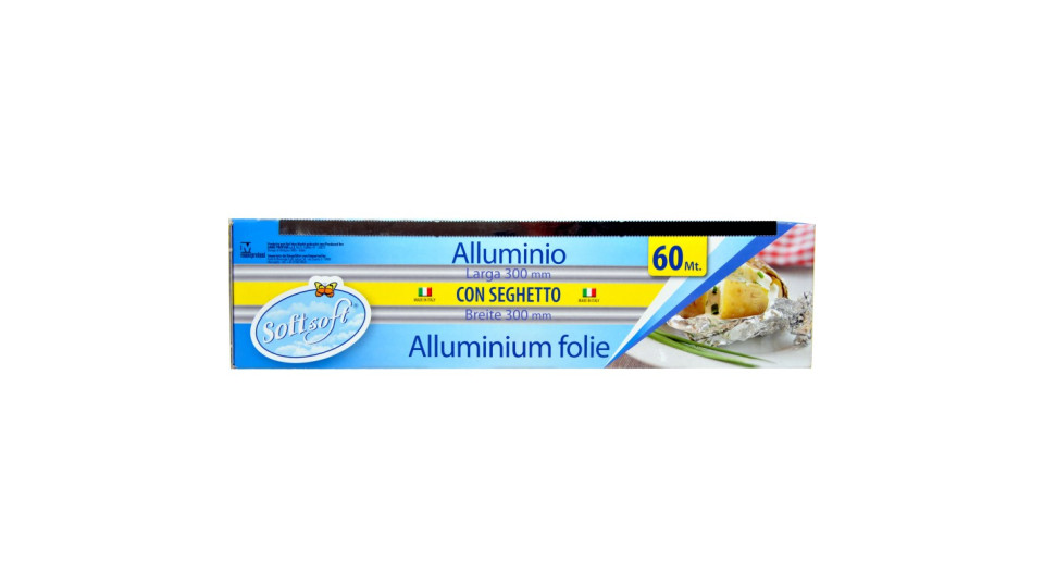 Soft Soft pellicola alluminio con seghetto mt.60