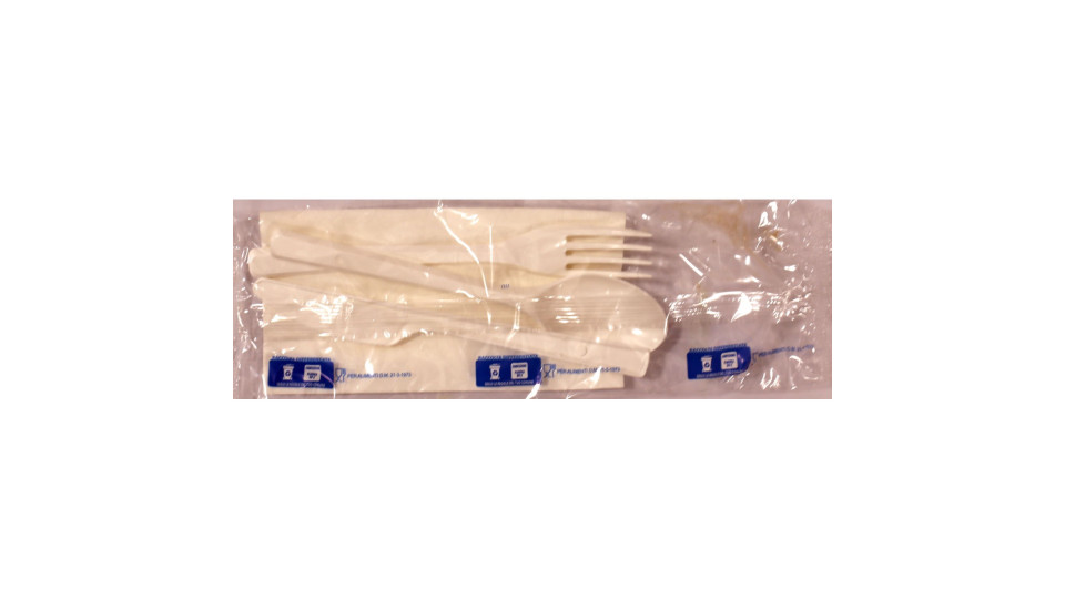 Aristea tris posate + tovagliolo pla-bio x500