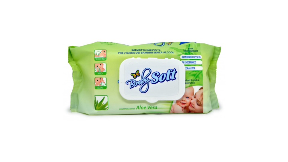 Soft bimby salviette aloe vera pz.72