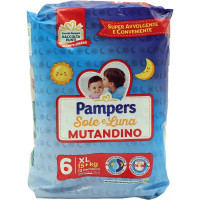 Pampers Sole e Luna Mutandino 6 XL 15 kg. 13 pz