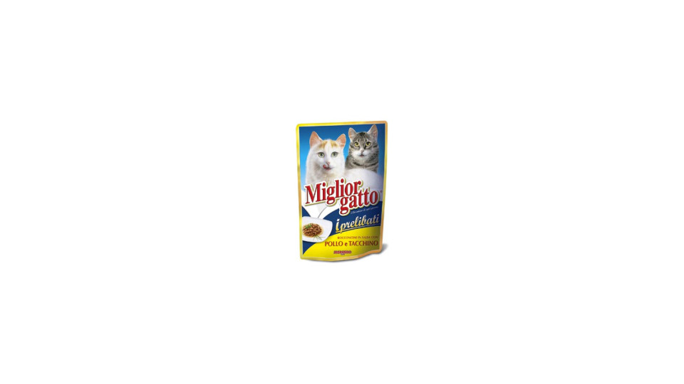 Migliorgatto prelibati pollo tacchino busta gr.100