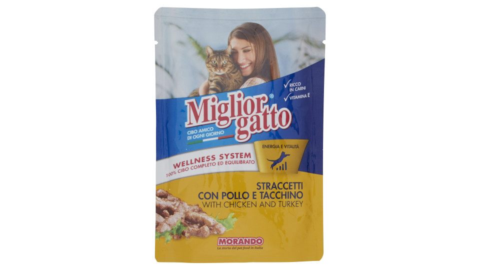 Migliorgatto prelibati pollo tacchino busta gr.100