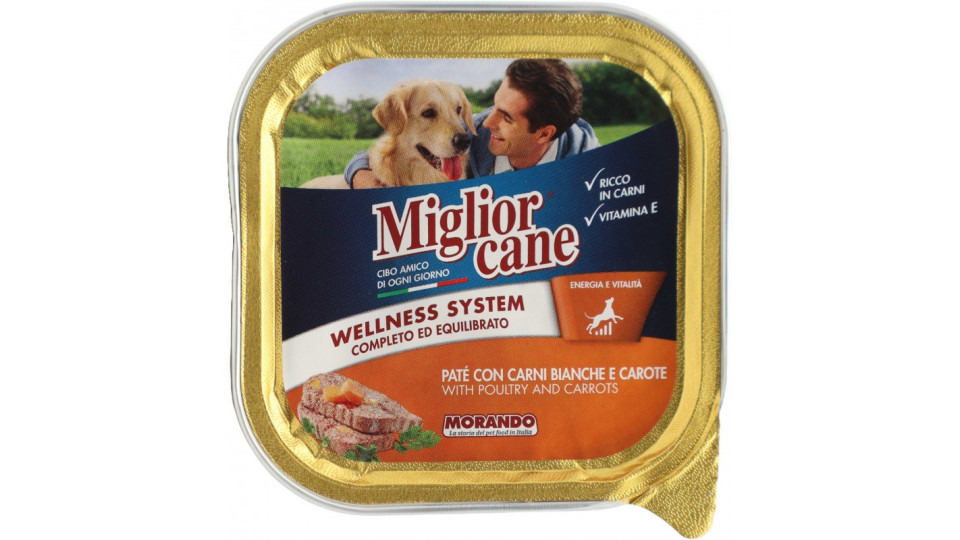 Migliorcane Paté con Carni Bianche e Carote 150 g