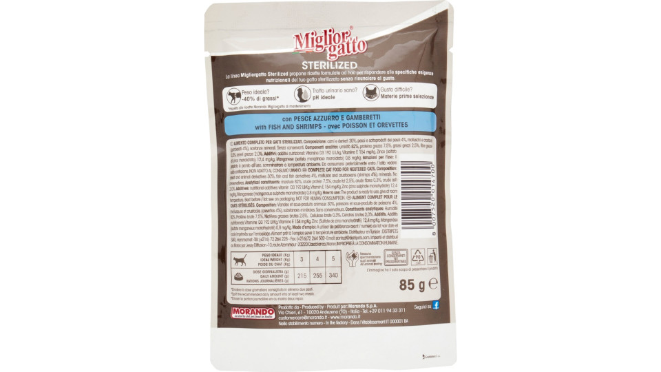 Migliorgatto Sterilized Bocconcini in Gelatina con Pesce...
