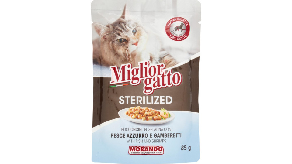 Migliorgatto Sterilized Bocconcini in Gelatina con Pesce...