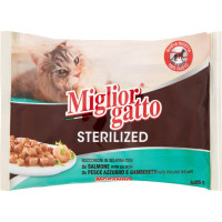 Migliorgatto bocconcini Sterilized salmone - gr.85
