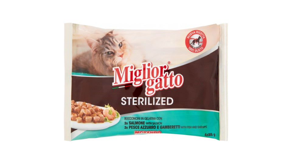 Migliorgatto bocconcini Sterilized salmone - gr.85