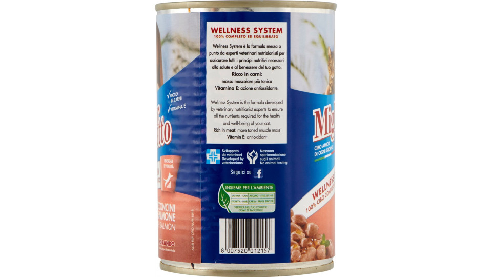 Migliorgatto Bocconcini con Salmone 405 g