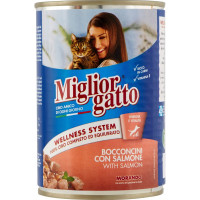 Migliorgatto Bocconcini con Salmone 405 g