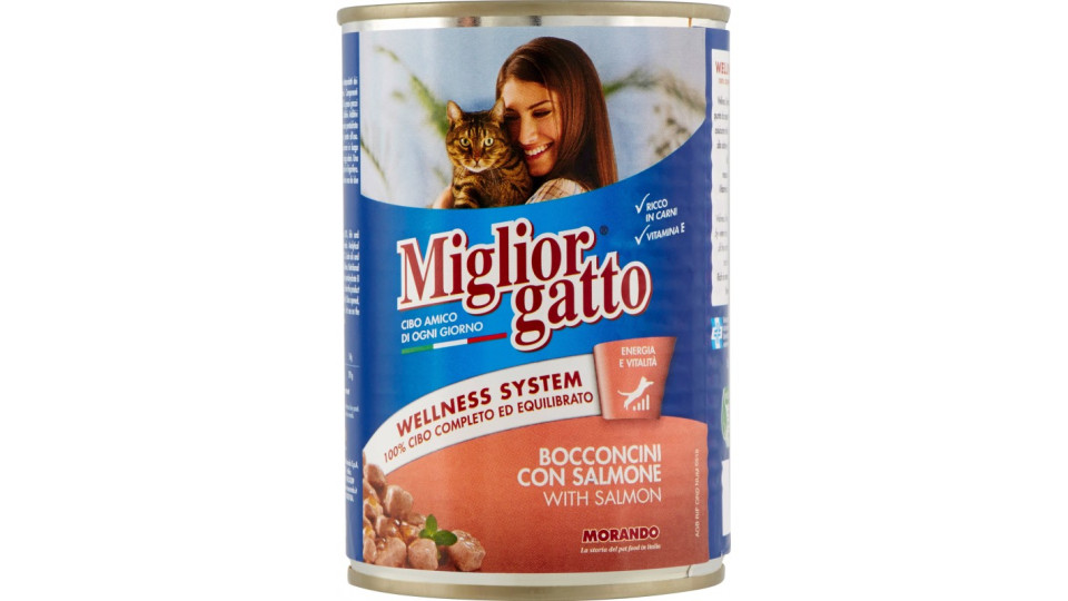 Migliorgatto Bocconcini con Salmone 405 g