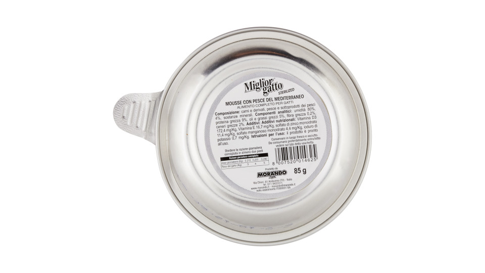 Migliorgatto mousee sterilized pesce - gr.85
