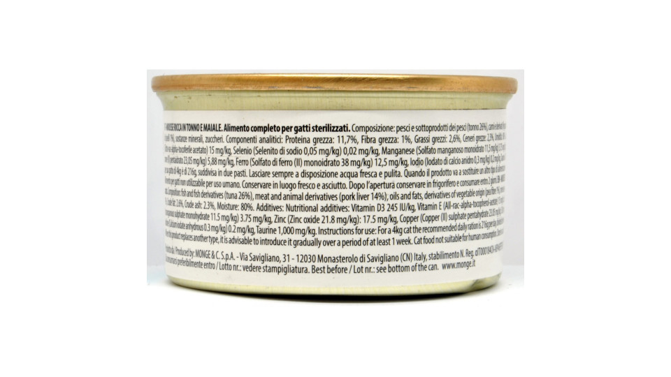 Lechat mousse sterilized tonno e maiale gr.85