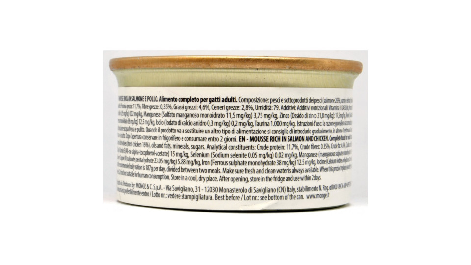 Lechat mousse adult salmone e pollo gr.85