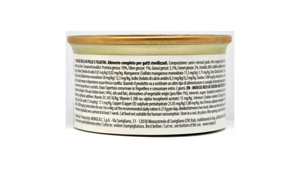 Lechat mousse sterilized pollo e fegato gr.85