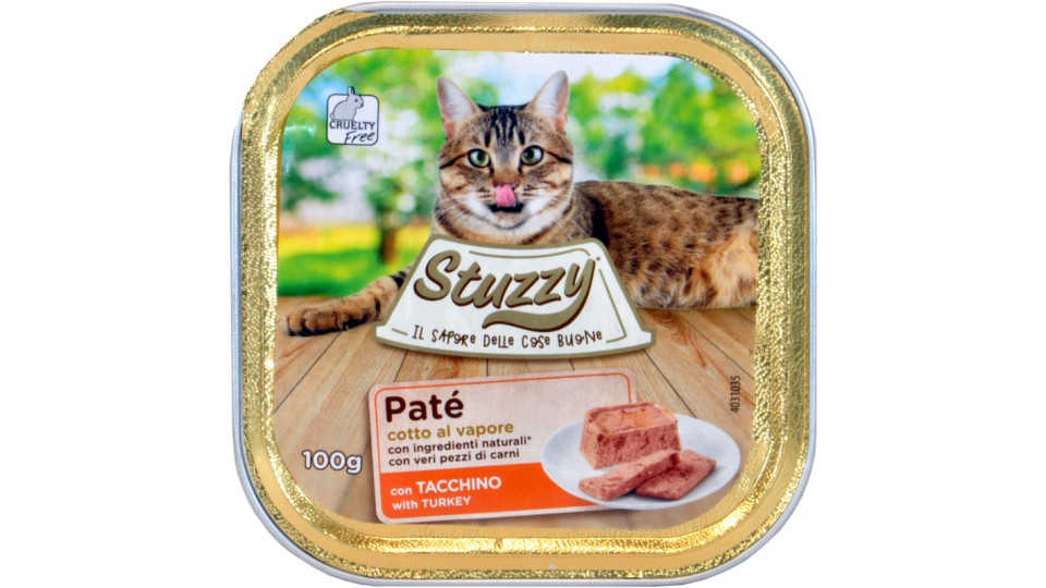 Mister stuzzy cat vaschetta tacchino gr.100