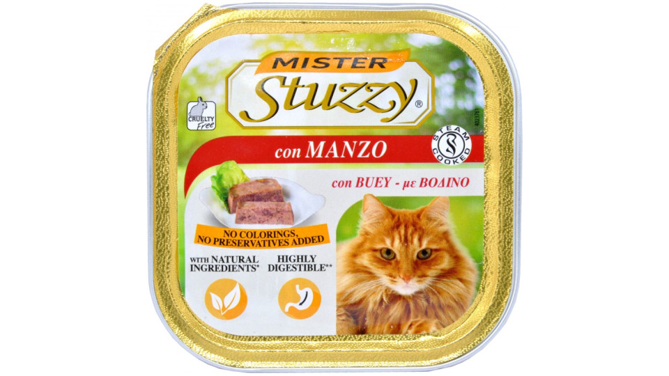 Mister Stuzzy Cat con manzo gr.100