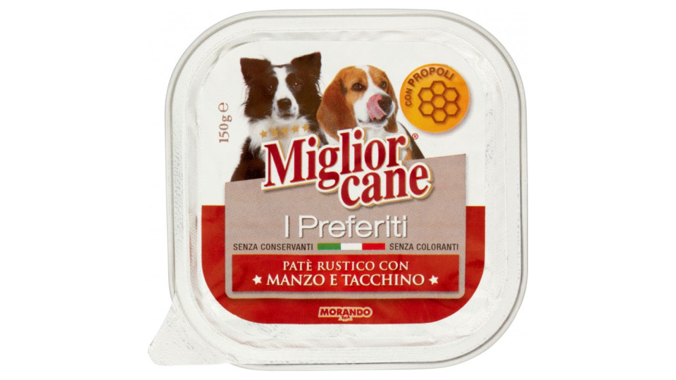 Migliorcane I Preferiti Patè Rustico con Manzo e Tacchino 150 g