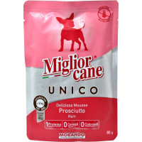 Migliorcane unico deliziosa mousse al prosciutto gr.80