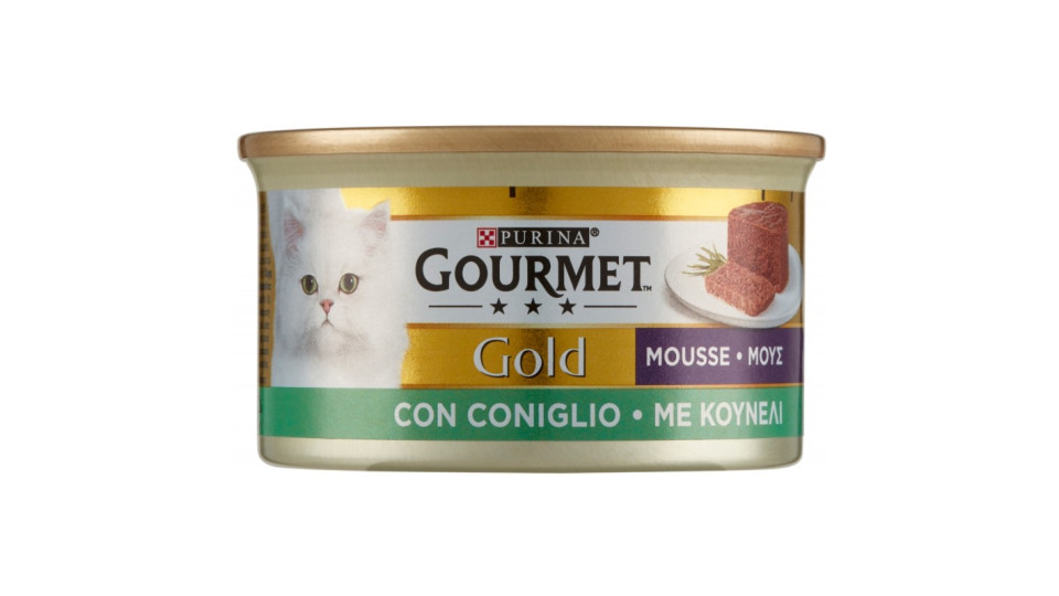 PURINA GOURMET Gold Gatto Mousse con Coniglio lattina 85 g