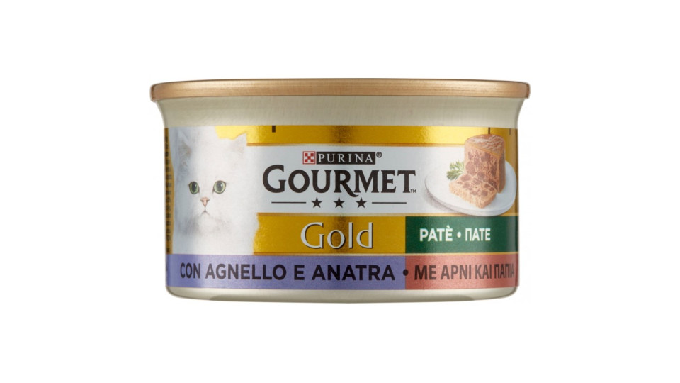 PURINA GOURMET Gold Gatto Patè con Agnello e Anatra lattina 85g