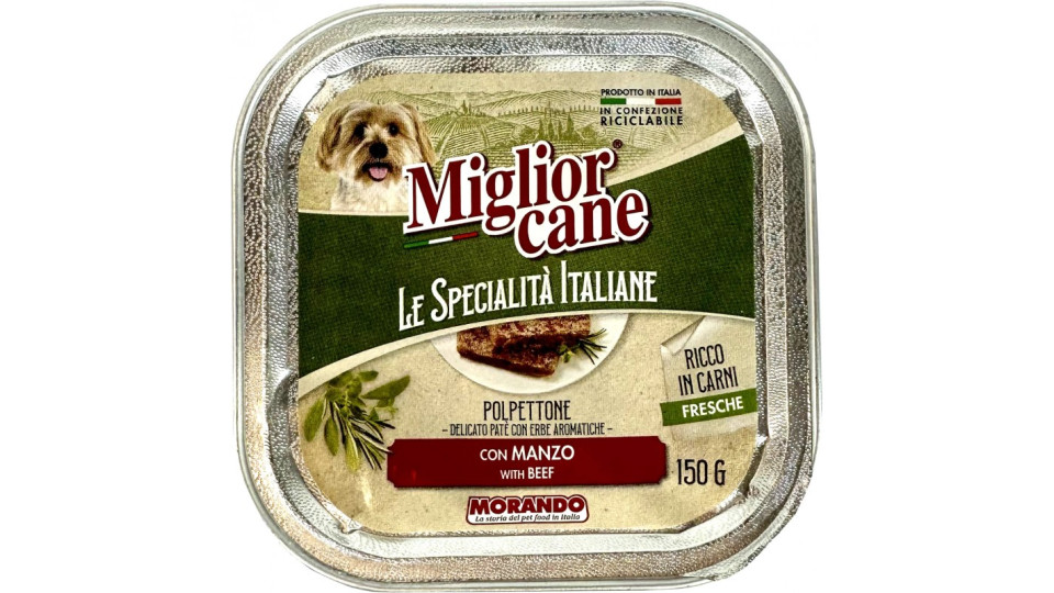 Migliorcane specialità italiane polpettone con manzo gr.150