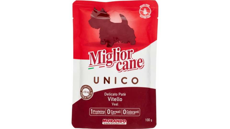Migliorcane Unico Delicato Patè Vitello 100 gr.