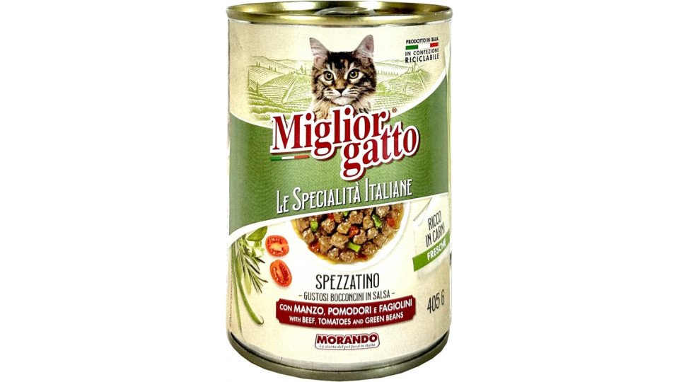 Migliorgatto specialità italiane bocconcini con manzo pomodori...