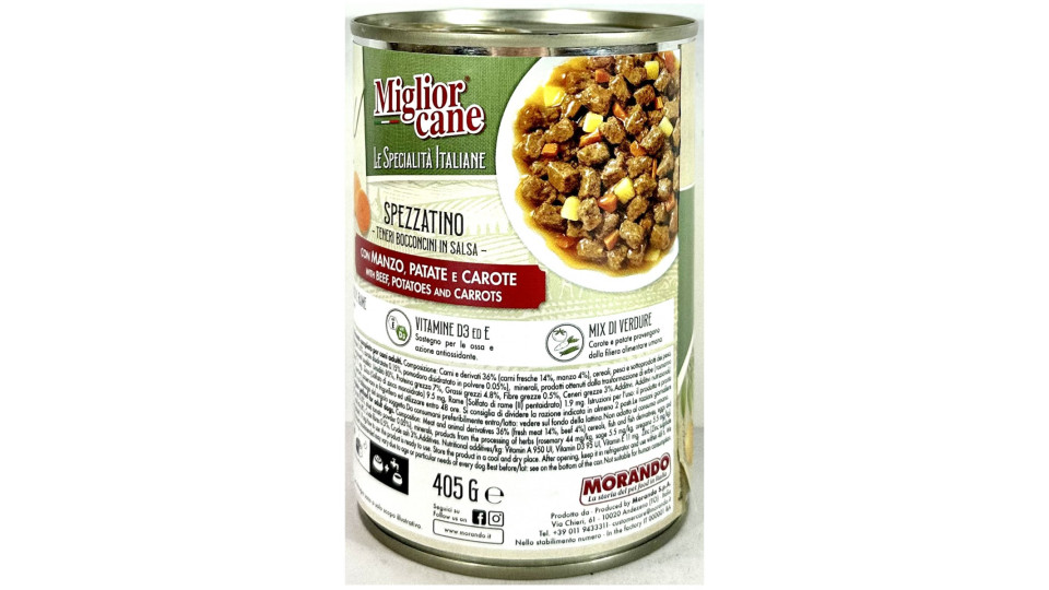 Migliorcane specialità italiane bocconcini con manzo patate e...
