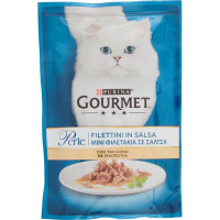 PURINA GOURMET Perle Gatto Filettini con Tacchino Busta 85 gr.