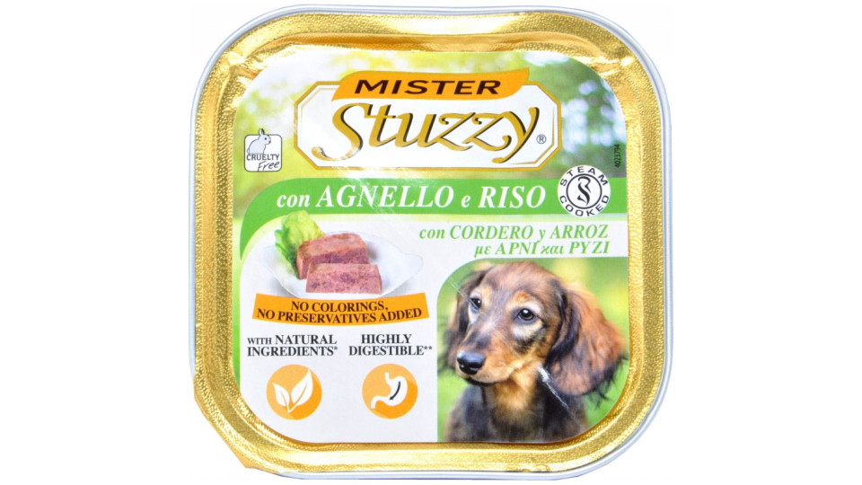 Mister Stuzzy Dog agnello e riso gr.150