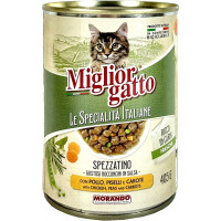 Migliorgatto specialità italiane bocconcini con pollo piselli...