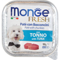 Monge dog fresh pate con bocconcini di tonno gr.100