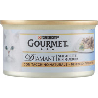 PURINA GOURMET Diamant Gatto Sfilaccetti con Tacchino Naturale...