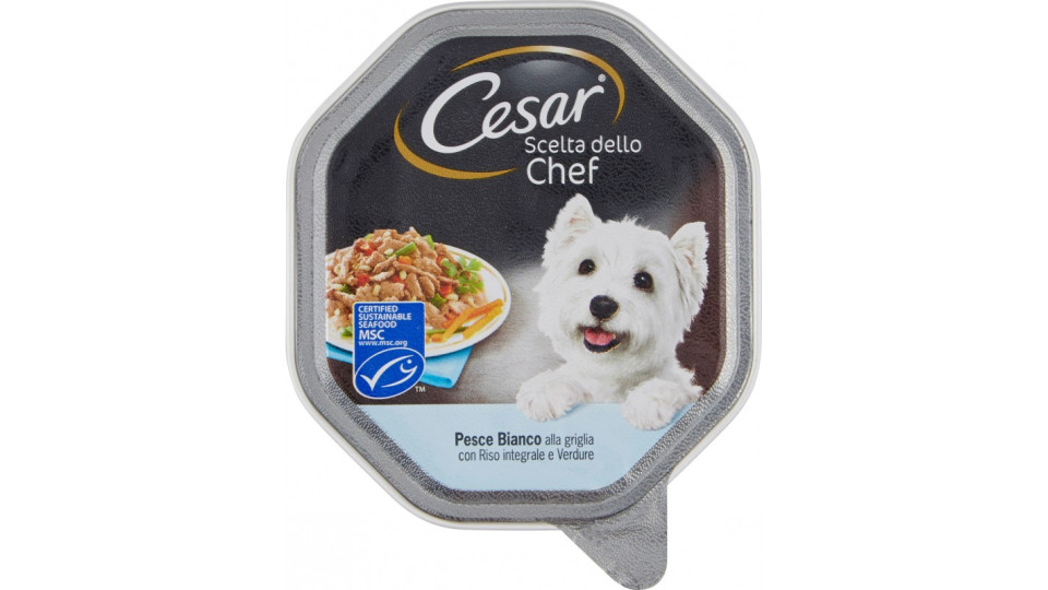 Cesar vaschetta pesce bianco con riso - gr.150