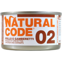 Natural code pollo e gamberetti gr.85