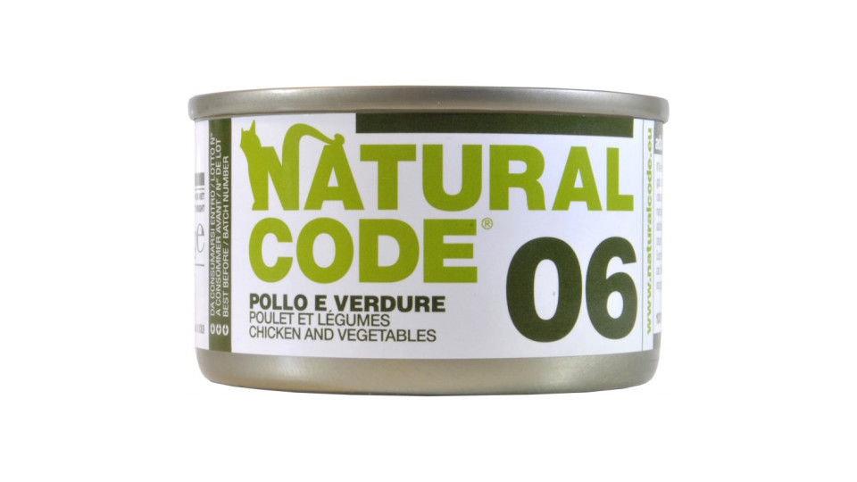 Natural code pollo e verdure gr.85