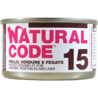 Natural code pollo verdure fegato gr.85