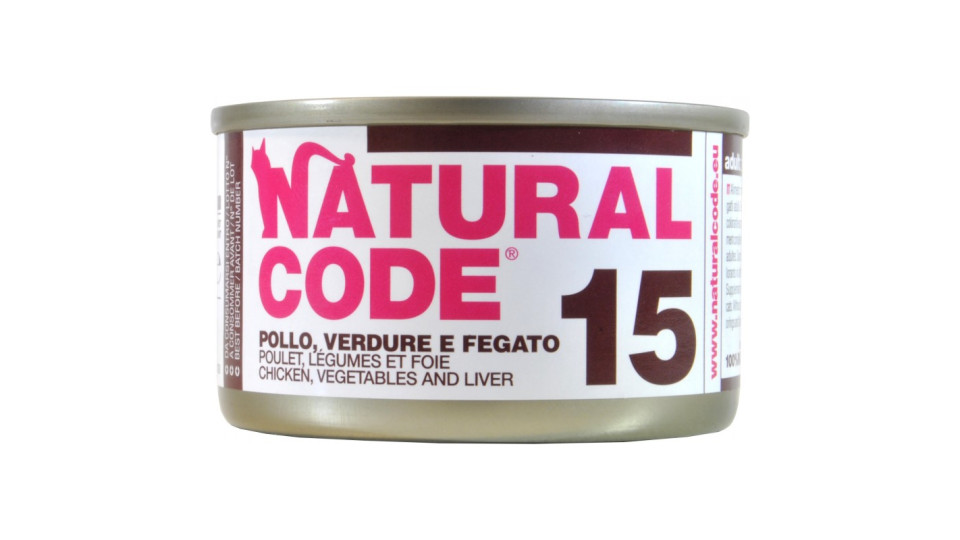 Natural code pollo verdure fegato gr.85