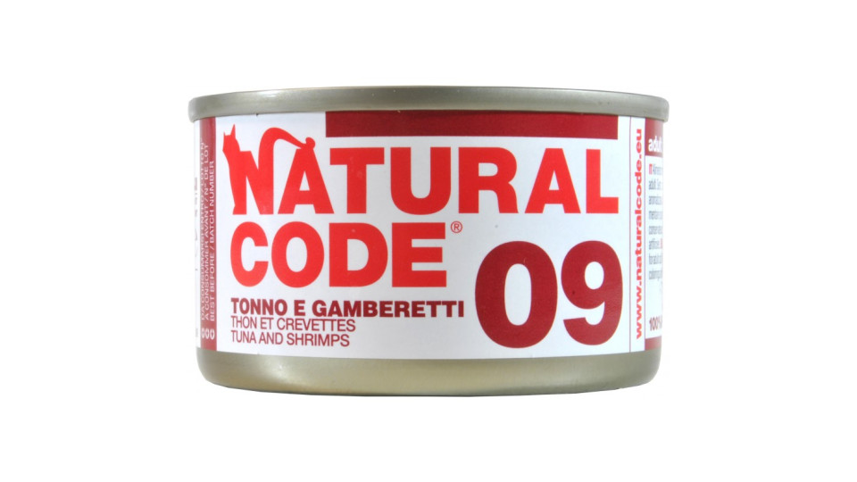 Natural code tonno e gamberetti gr.85