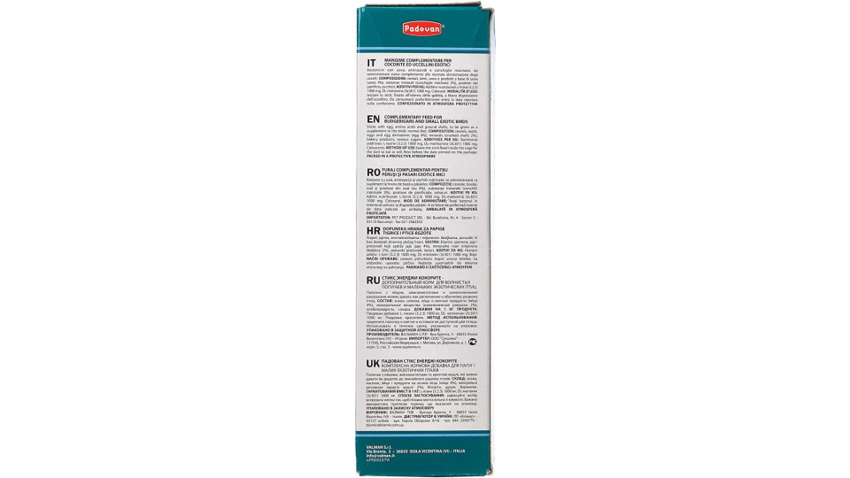 Padovan stix energy cocorite e esotici gr.80