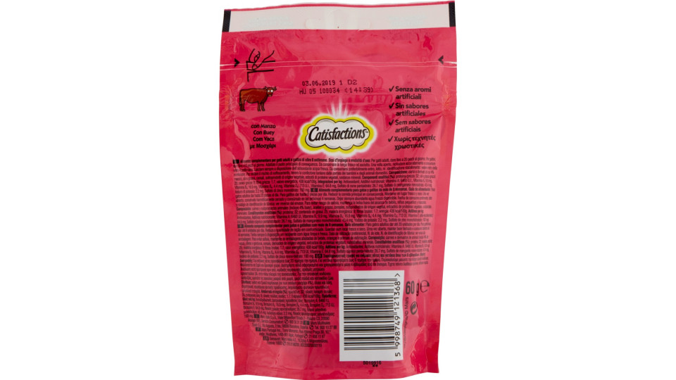 Catisfactions con Appetitoso Manzo 60 gr.