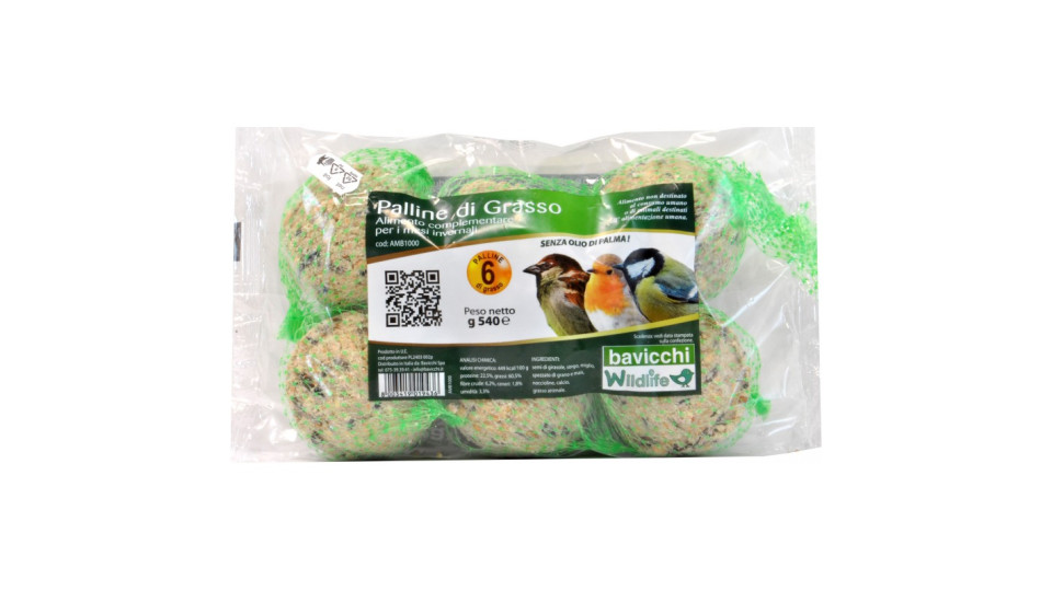 Bavicchi palline grasso rete pz.6 gr.540