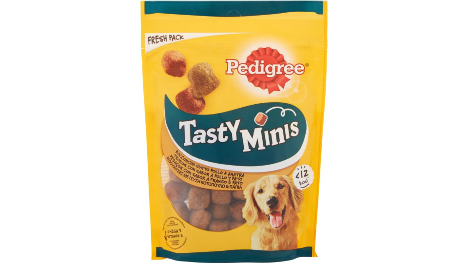 Pedigree Tasty Minis Bocconcini Gusto Pollo & Anatra 130 gr.