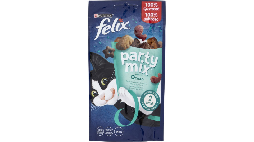 PURINA FELIX Party Mix Snack Gatto Ocean mix al gusto di...